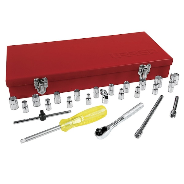1/4" Drive SAE, Metric, 25 pcs